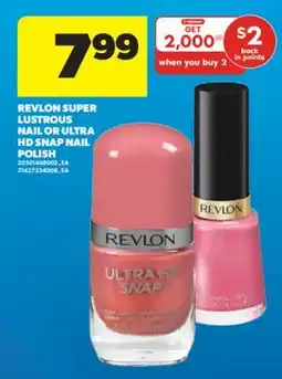 Real Canadian Superstore REVLON SUPER LUSTROUS NAIL OR ULTRA HD SNAP NAIL POLISH offer