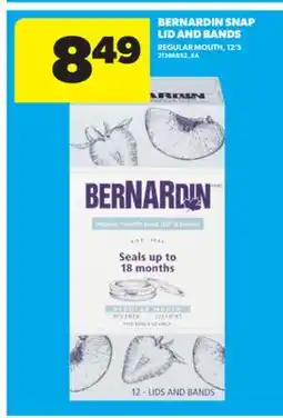 Real Canadian Superstore BERNARDIN SNAP LID AND BANDS, 12'S offer