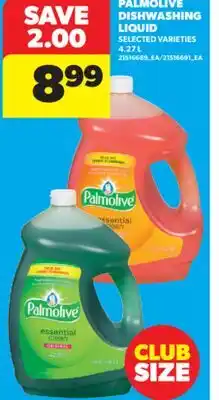 Real Canadian Superstore PALMOLIVE DISHWASHING LIQUID, 4.27 L offer
