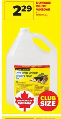 Real Canadian Superstore NO NAME WHITE VINEGAR, 4L offer