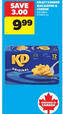 Real Canadian Superstore KRAFT DINNER MACARONI & CHEESE, 12X200 G offer