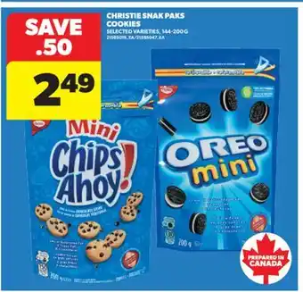Real Canadian Superstore CHRISTIE SNAK PAKS COOKIES, 144-200 G offer