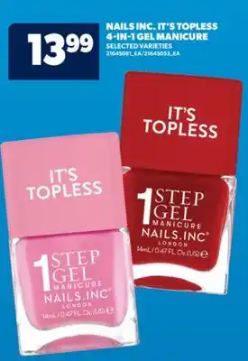 Real Canadian Superstore NAILS INC. IT'S TOPLESS 4-IN-1 GEL MANICURE offer