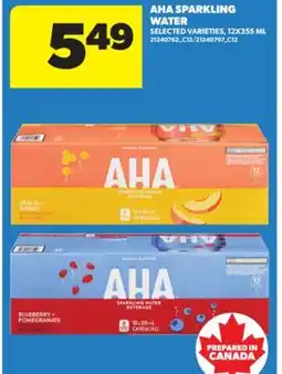 Real Canadian Superstore AHA SPARKLING WATER, 12X355 ML offer