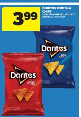 Real Canadian Superstore DORITOS TORTILLA CHIPS, 210-280 G offer