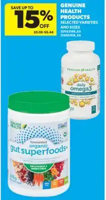 Real Canadian Superstore GENUINE HEALTH PRODUCTS offer