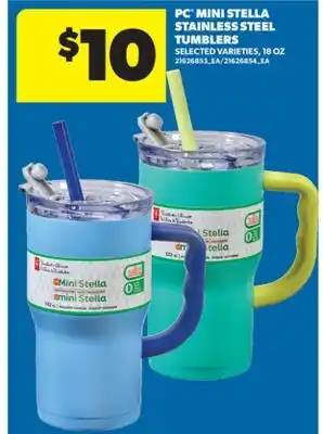 Real Canadian Superstore PC MINI STELLA STAINLESS STEEL TUMBLERS, 18 OZ offer