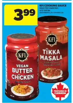 Real Canadian Superstore KFI COOKING SAUCE, 375/395 ML offer