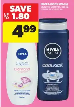 Real Canadian Superstore NIVEA BODY WASH, 500 ML offer