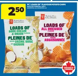 Real Canadian Superstore PC LOADS OF FLAVOUR POTATO CHIPS, 200 G offer