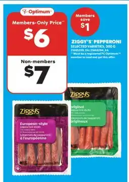 Real Canadian Superstore ZIGGY'S PEPPERONI, 300G offer