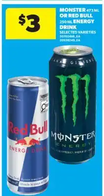 Real Canadian Superstore MONSTER, 473 ML OR RED BULL, 250 ML ENERGY DRINK offer