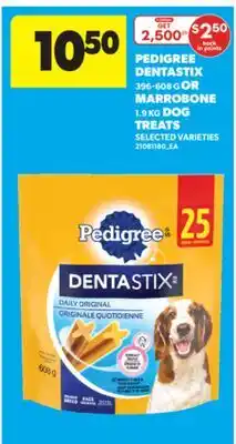 Real Canadian Superstore PEDIGREE DENTASTIX 396-608 G OR MARROBONE 1.9 KG DOG TREATS offer