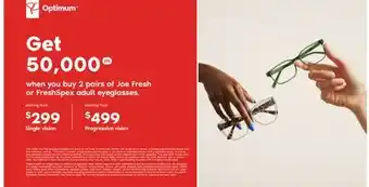 Real Canadian Superstore JOE FRESH OR FRESHSPEX ADULT EYEGLASSES offer