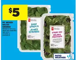 Real Canadian Superstore PC MIXED SALAD GREENS, 283-312 G offer