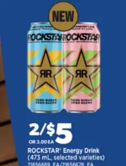Real Canadian Superstore ROCKSTAR ENERGY DRINK, 473 ML offer