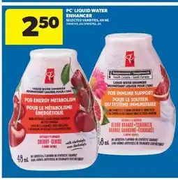 Real Canadian Superstore PC LIQUID WATER ENHANCER, 48 ML offer