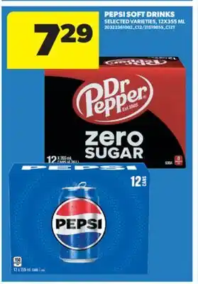 Real Canadian Superstore PEPSI SOFT DRINKS, 12X355 ML offer