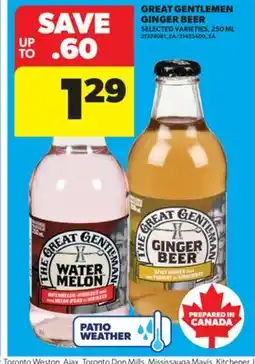Real Canadian Superstore GREAT GENTLEMEN GINGER BEER, 250 ML offer