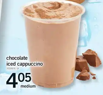 Fortinos CHOCOLATE ICED CAPPUCCINO, MEDIUM offer