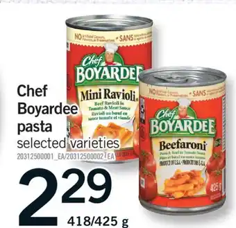 Fortinos CHEF BOYARDEE PASTA, 418/425 g offer
