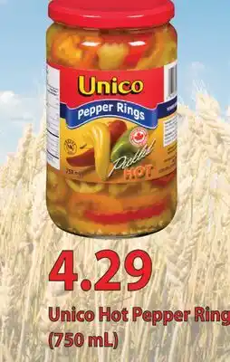 Fortinos UNICO HOT PEPPER RINGS, (750 ML) offer