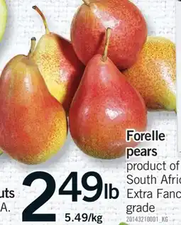 Fortinos FORELLE PEARS offer