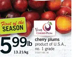 Fortinos CHERRY PLUMS offer