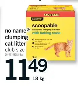 Fortinos NO NAME CLUMPING CAT LITTER, 18 kg offer