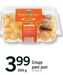 Fortinos CRISPY PANI PURI, 200 g offer