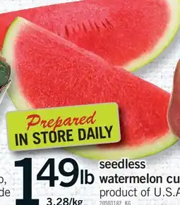 Fortinos SEEDLESS WATERMELON CUTS offer