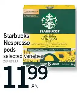 Fortinos STARBUCKS NESPRESSO PODS PODS, 8's offer