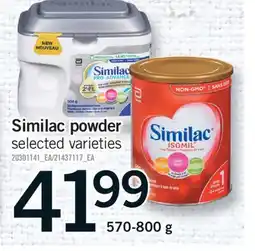 Fortinos SIMILAC POWDER, 570-800 g offer