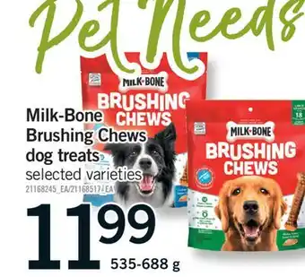 Fortinos MILK-BONE BRUSHING CHEWS DOG TREATS, 535-688 G offer