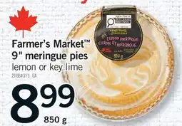 Fortinos FARMER'S MARKET 9 MERINGUE PIES, 850 g offer