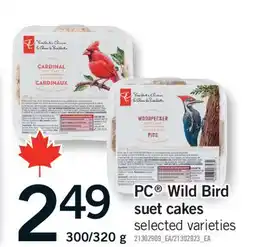 Fortinos PC WILD BIRD SUET CAKES, 300/320 g offer