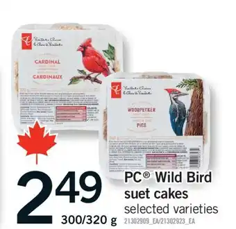 Fortinos PC WILD BIRD SUET CAKES, 300/320 g offer