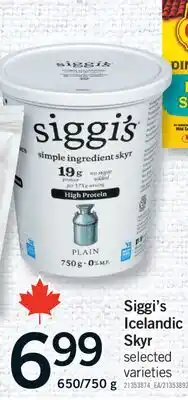 Fortinos SIGGI'S ICELANDIC SKYR, 650/750 G offer