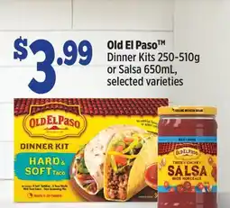 Fortinos OLD EL PASO DINNER KITS, 250-510G OR SALSA, 650ML offer