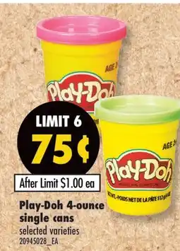 Fortinos PLAY-DOH 4-OUNCE SINGLE CANS offer