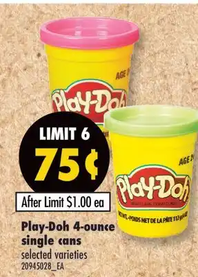 Fortinos PLAY-DOH 4-OUNCE SINGLE CANS offer