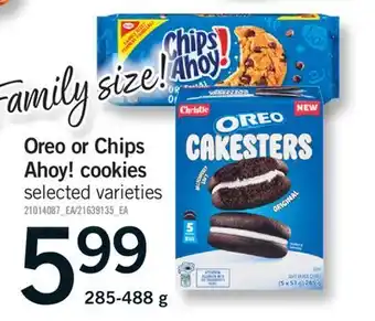 Fortinos OREO OR CHIPS AHOY! COOKIES, 285-488 G offer