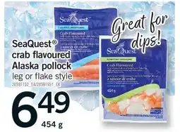 Fortinos SEAQUEST CRAB FLAVOURED ALASKA POLLOCK, 454 G offer
