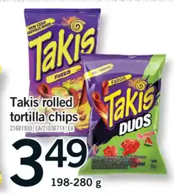 Fortinos TAKIS ROLLED TORTILLA CHIPS, 198-280 g offer