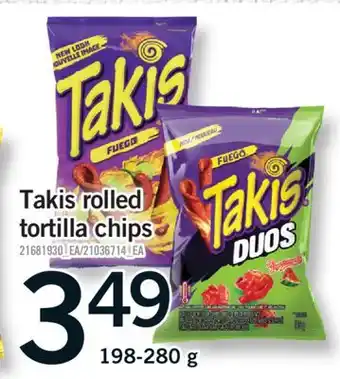 Fortinos TAKIS ROLLED TORTILLA CHIPS, 198-280 g offer