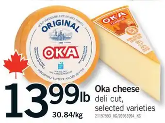 Fortinos OKA CHEESE offer
