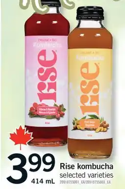 Fortinos RISE KOMBUCHA, 414 ML offer