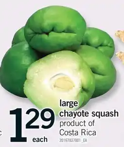 Fortinos LARGE CHAYOTE SQUASH offer