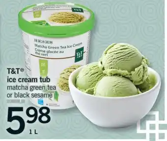 Fortinos T & T ICE CREAM TUB offer