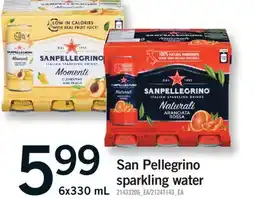 Fortinos SAN PELLEGRINO SPARKLING WATER, 6X330 ML offer